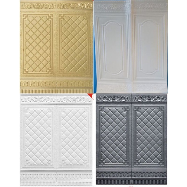 WALLPAPER 3D FOAM MOTIF PINTU JATI