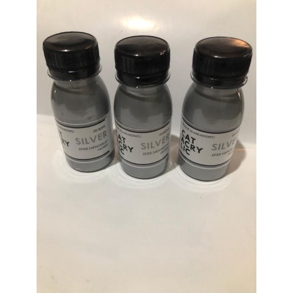 Cat acrylic oilbased SILVER 80ml