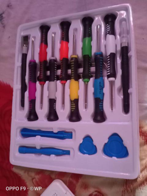 [ Pro ] Obeng Reparasi Set 16 In 1 Precision Screwdriver Service Servis Smartphone Handphone Hp