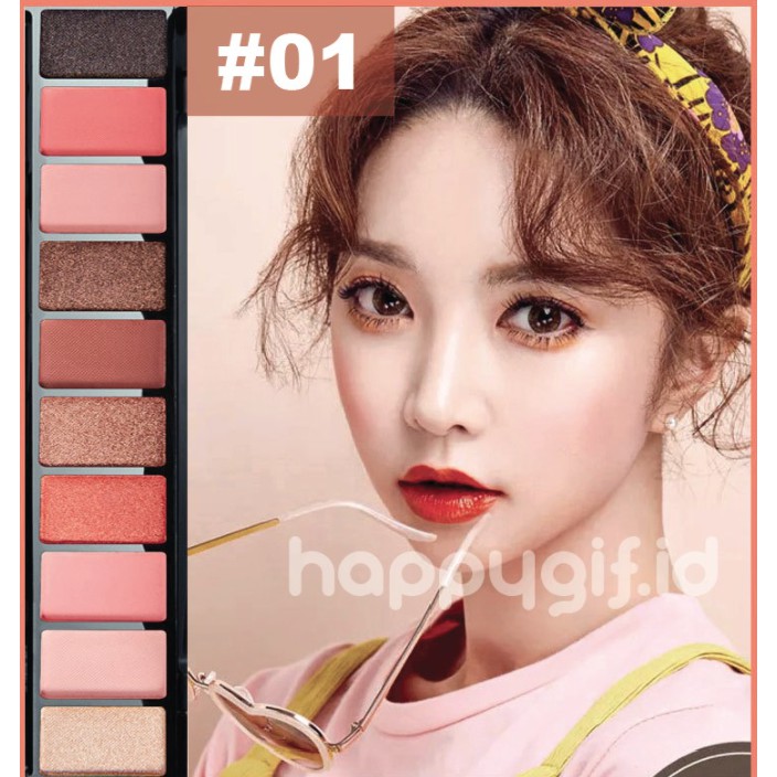 LAMEILA eyeshadow Fashion Matte Eyeshadow Pallet Korean Style Makeup 10 Warna eye shadow LA037 9999