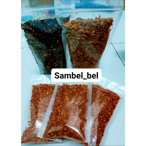 

sambel kering original, sambel trasi kering dan sambel kacang kering