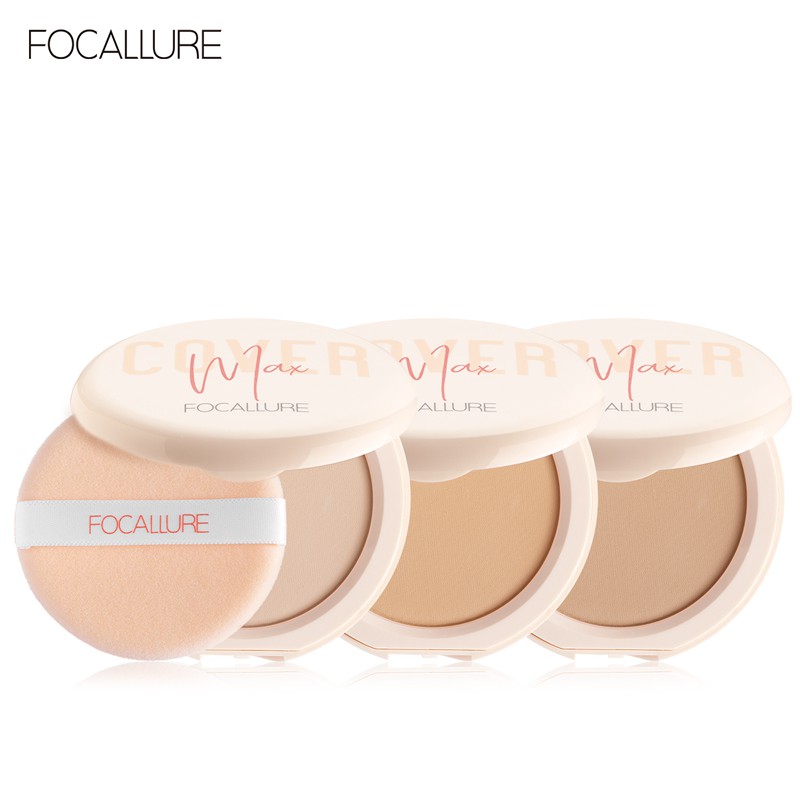 Focallure Covermax Two Way Cake Pressed Powder Focallure Bedak Padat Focallure Bedak Focallure Pressed Powder Focallure Powder