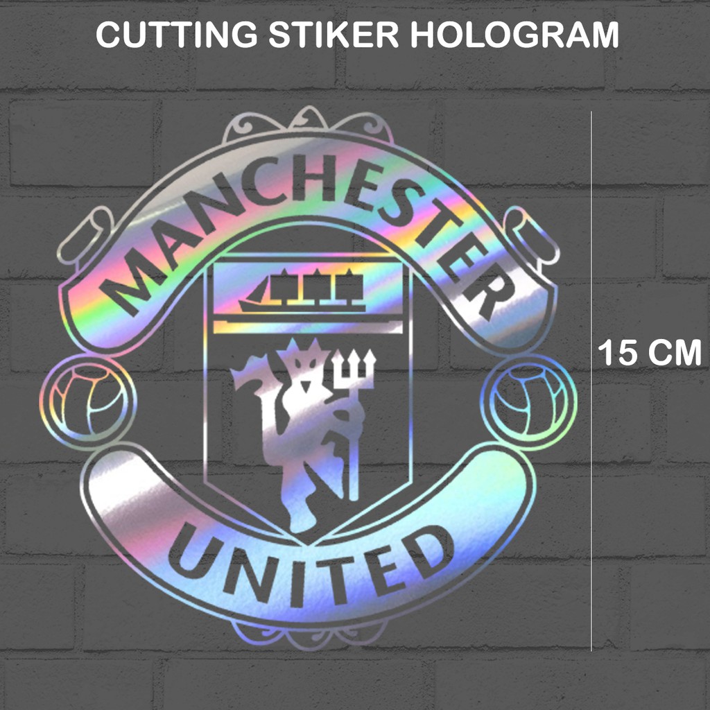 

Cutting Stiker Hologram Logo Man united