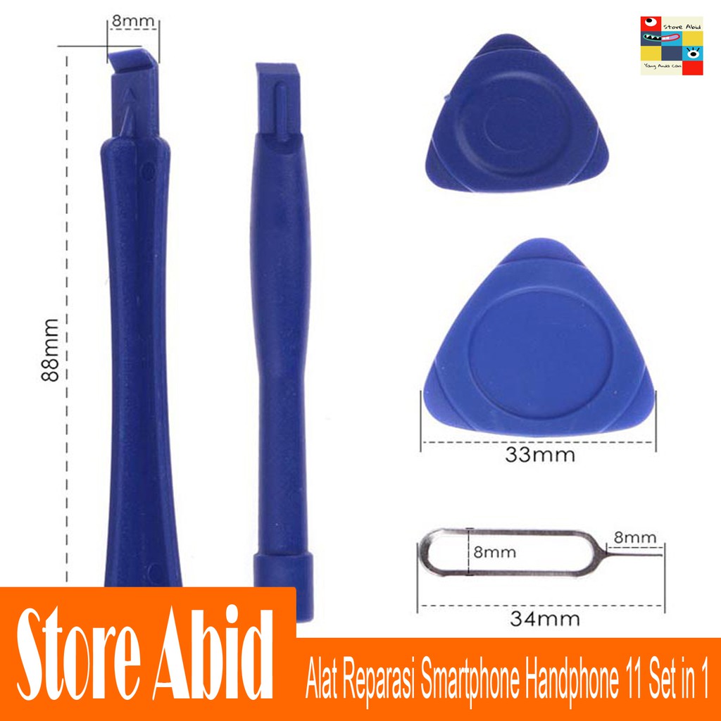 Peralatan Reparasi 11 in 1 Repair Tools Set Handphone Smartphone