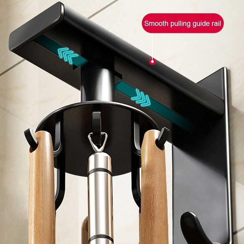 Rak Gantungan Alat Dapur Memasak Hanger 8 Hook Strong Adhesive Perekat 7RHZMABK