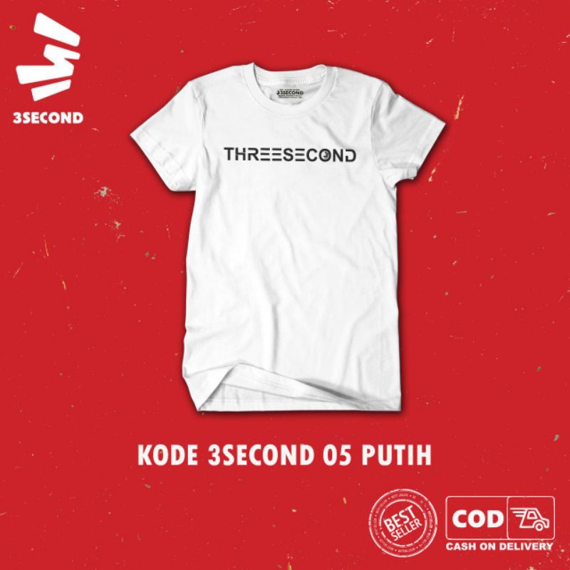 Kaos 3SECOND 05 PUTIH