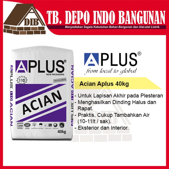 SEMEN ACIAN APLUS 40KG ACI tools