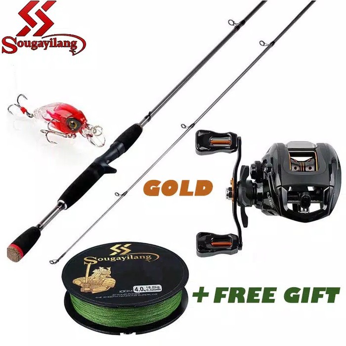 Satu set bc casting 180 cm drag 10 kg alat pancing