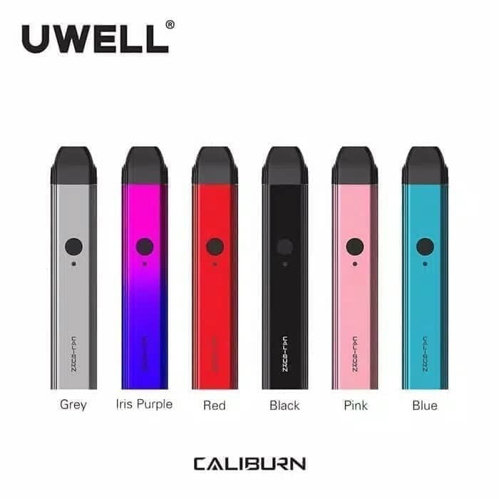 UWELL - CALIBURN BLACK RED GREY PURPLE BLUE PINK