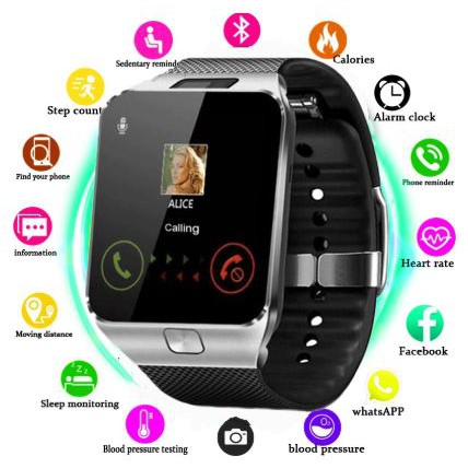 BISA COD !! Smartwatch Bluetooth DZ09 UNISEX CAMERA 2G GSM SIMTF CARD - BISA WA