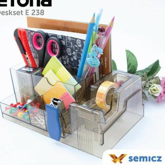 

[KODE PRODUK SEVMC4283] !Etona Desk-set E 238 , ada Tape Dispenser. DESKSET/ORGANIZER MEJA