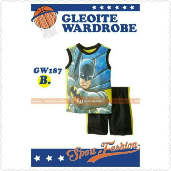 ♥BabyYank♥ GLEOITE WARDROBE STELAN KUTUNG GW 187 SPIDERMAN BATMAN - BAJU ANAK KUTUNG