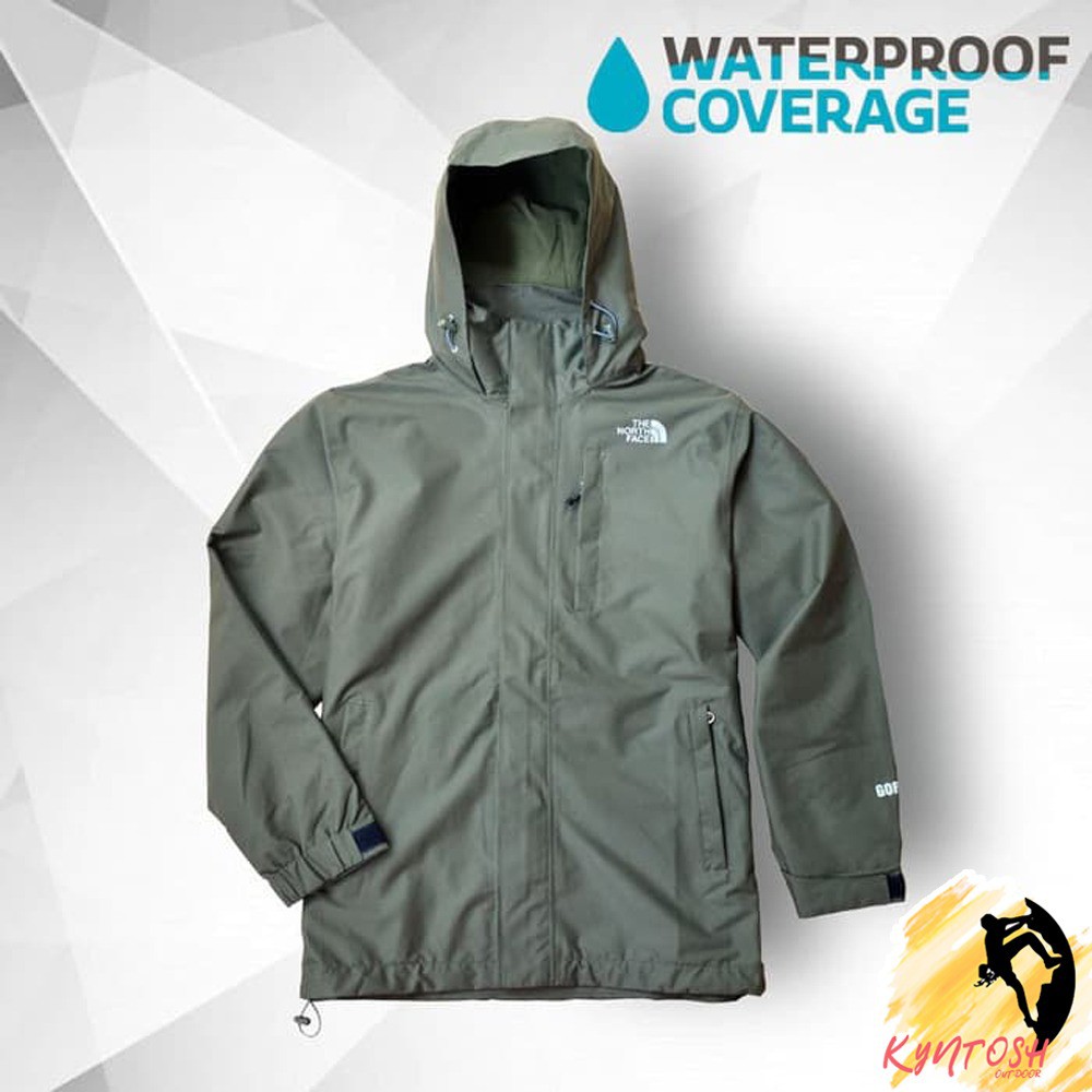 Jaket Gunung TNF Hiking Merah Waterproof JCMT042F