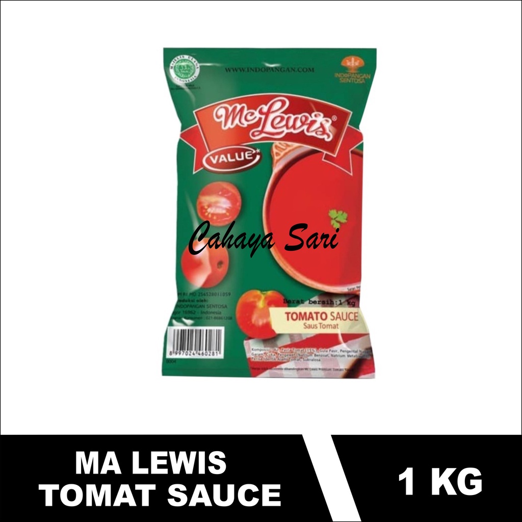 

MC LEWIS SAUCE TOMAT - TOMATO SAUCE 1KG