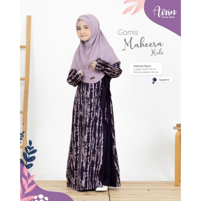 Gamis rayon anak (Maheera Kids)