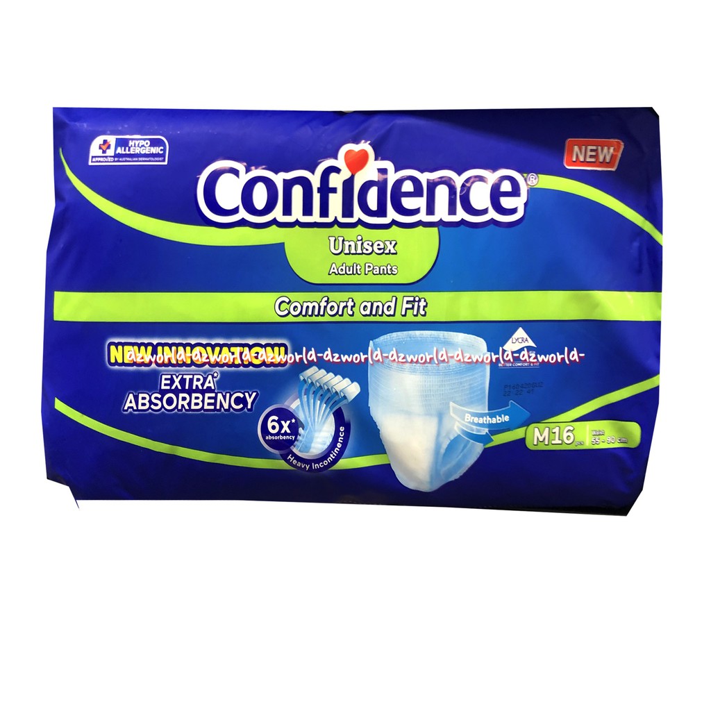 Confidence Unisex Adult Pants M16 Popok Celana Dewasa Orang Tua Lansia Bisa Laki Laki Perempuan M 16 Confiden Confident Konfiden Confi Dence