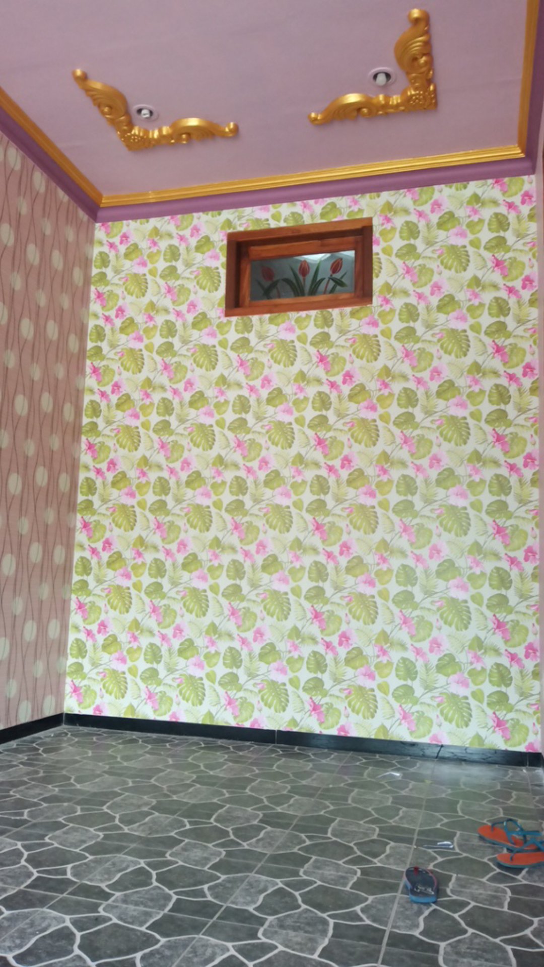 Amazing Wallpaper Sticker Wps310 Green N Great Leaves