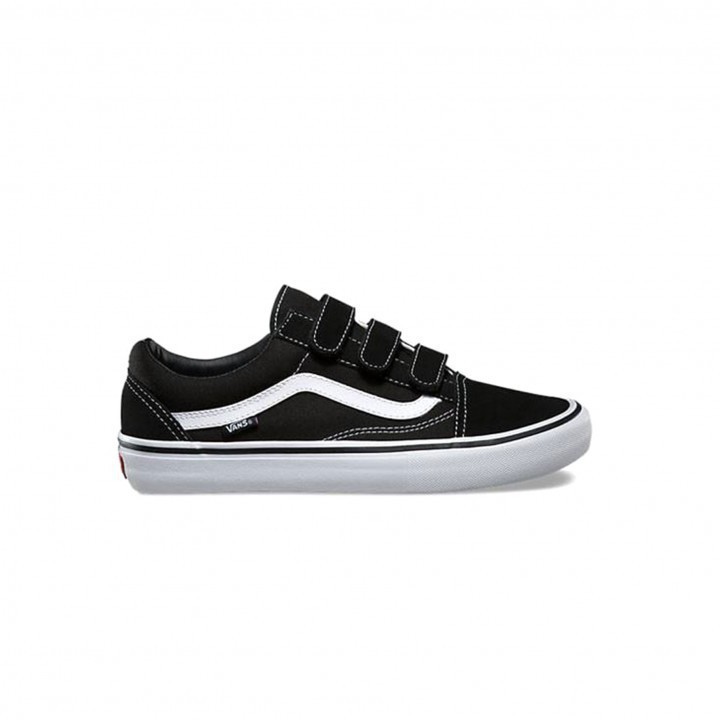 VANS OLDSKOOL VELCRO PRO BLACK WHITE