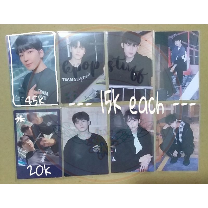 [ready stok] TC Trading Card Caratland 2022 Seventeen Mingyu Jeonghan Scoups Woozi Vernon Performanc