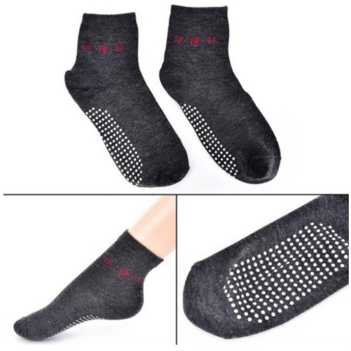 Kaos Kaki Magnet Terapi Pemanas Penghangat Telapak Kaki Tourmaline Magnetic Socks Kaos Kaki Magnetik Nyaman