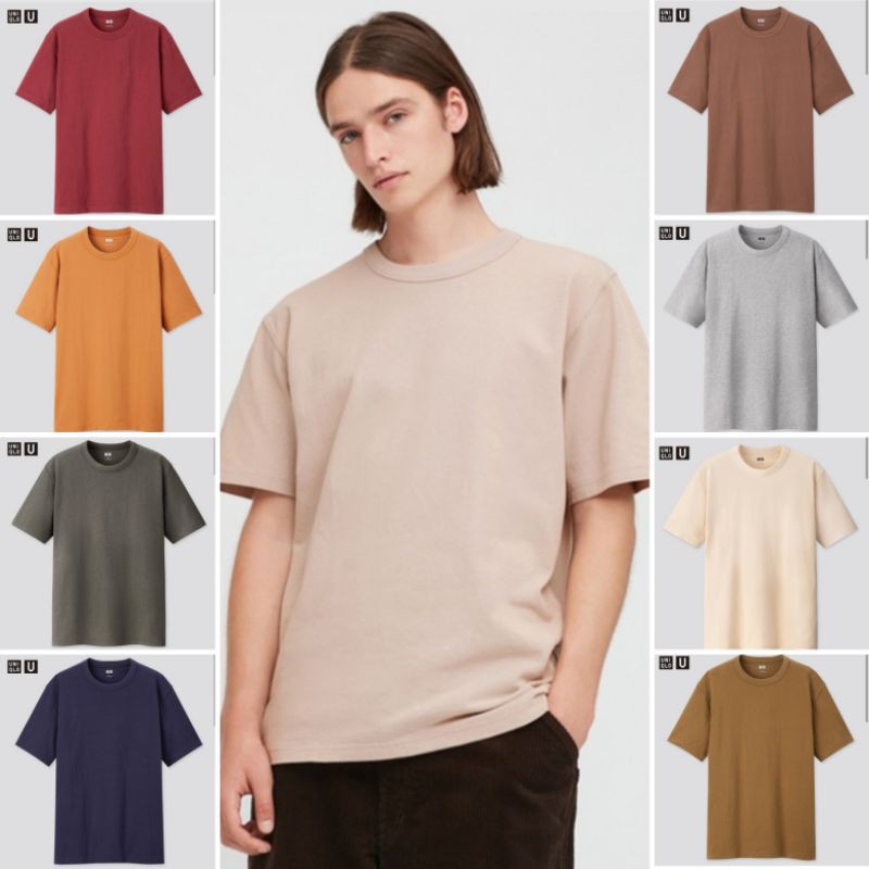 Tshirt U crew neck man uniqlo