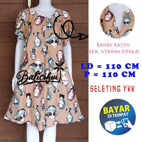 BALICIHUI DASTER PAYUNG BUSUI Bali BELI 2 FREE 1 Daster Busui Bali Jumbo Dress Payung