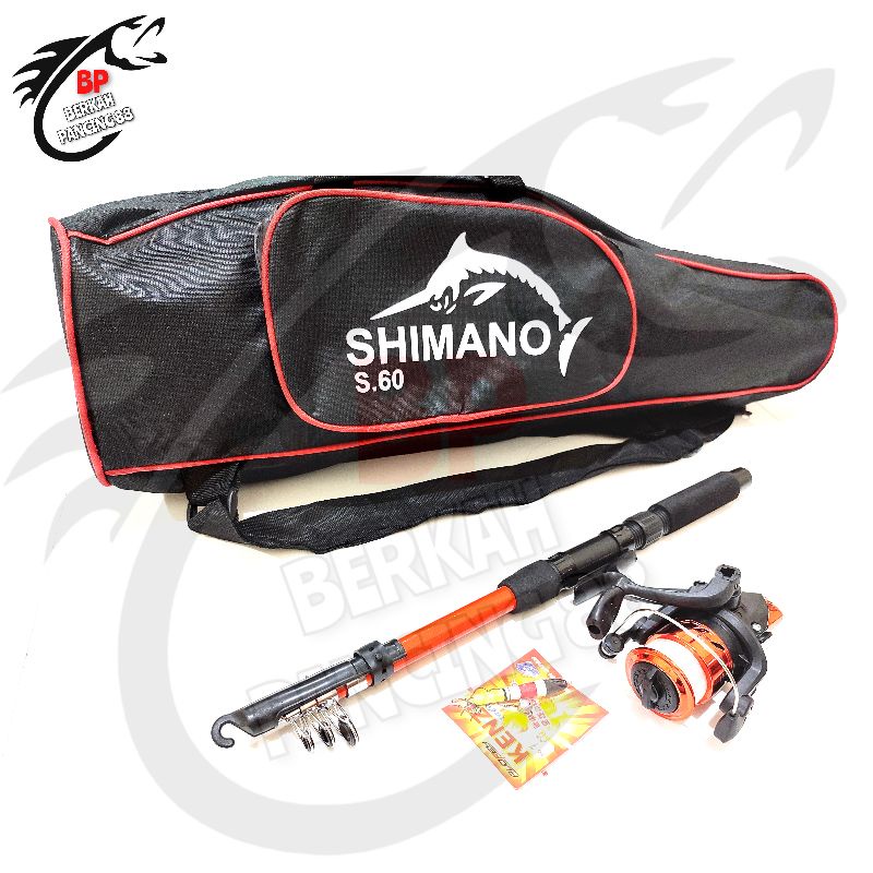 {COD} 1 Set Pancing Audrey+Joran Antena 150+Tas Shimano 60Cm