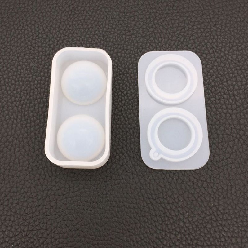 SIY  2 Pcs/Set Silicone Mold DIY Jewelry Making Pendant Universe Round Ball Epoxy Resin Crafts Gifts Handmade Tools Crystal Mirror Supplies