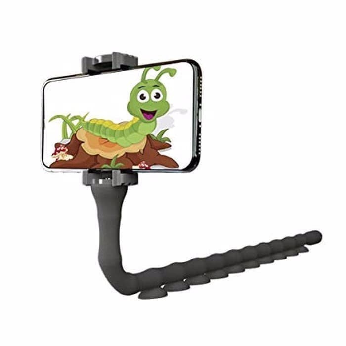 LAZYPOD HOLDER CUTE WORM ROTATION 360 SERBAGUNA MULTIFUNGSI