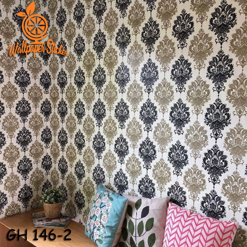 Wallpaper dinding 3d motif batik / Wallpaper dinding kamar tidur anak wallstiker 45cm x 8M