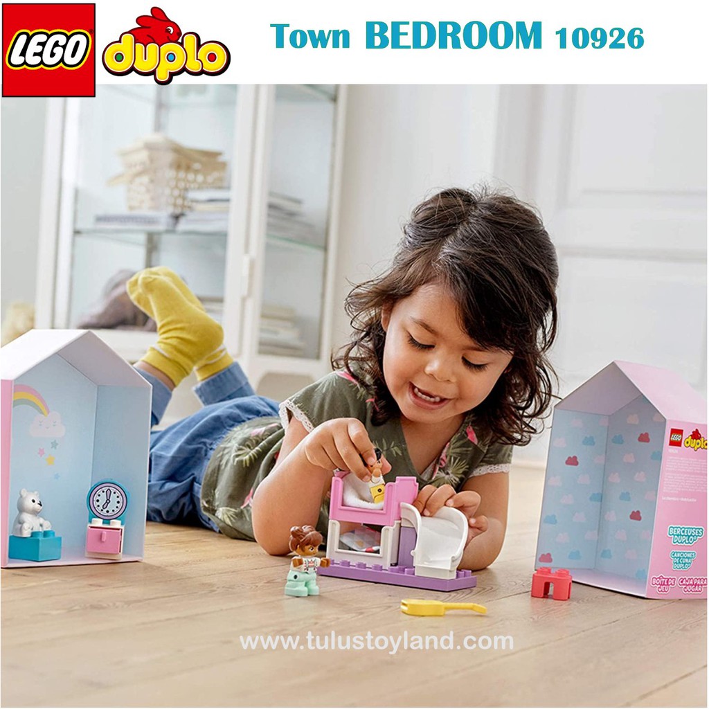 LEGO Original DUPLO Town Playroom 10925 Bedroom 10926 Pizza Stand 10927 ASLI Mainan Susun Balok