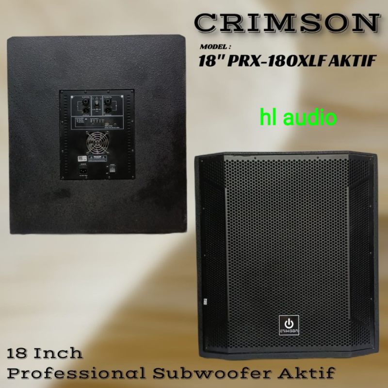 SUBWOOFER CRIMSON AKTIF PRX-180 XLF ORIGINAL