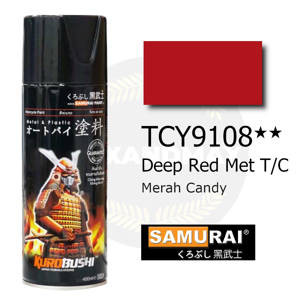 Samurai Paint Deep Red Met T/C TCY9108  400 ml - Cat Semprot