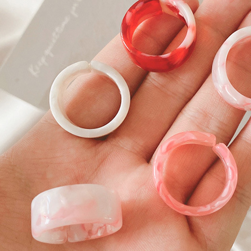 Hu Hu Hu Hu Hu Alat Bantu Pasang Kacamata♡ 1 Set Cincin Pasangan Bahan Resin Tekstur Halus Sturdy Mudah Digunakan Untuk Harian