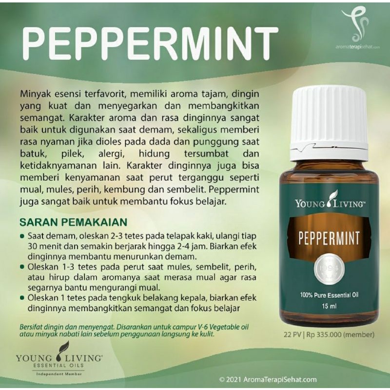 Peppermint young living manfaat