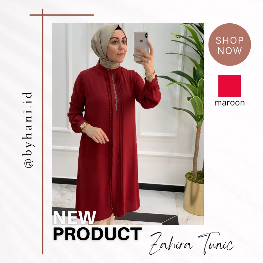 Model dengan Desain Terbaru Zahira Tunik - By Hani