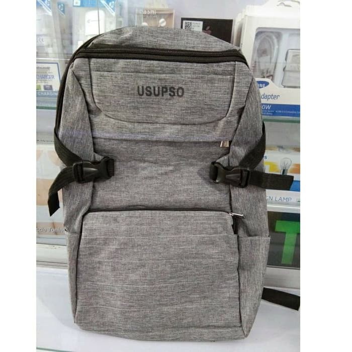 Tas Ransel Laptop Usupso Grey