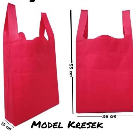 

Tas Kain Spunbond / Goodie Bag - Model Kantong Kresek 36 x 55 x 15 cm