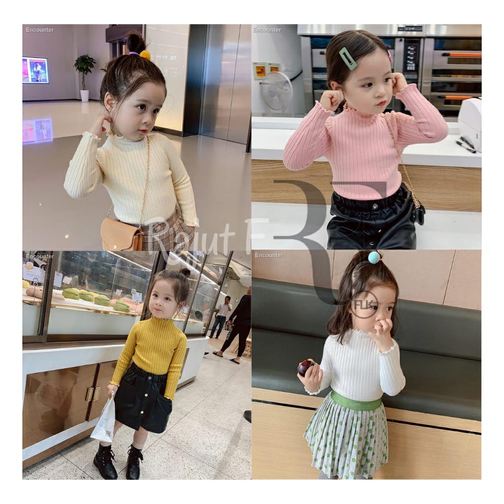 Baju Rajut Anak Perempuan Lengan Panjang Gaya Korea/Rajut anak kriwil premium/sweater wanita rajut