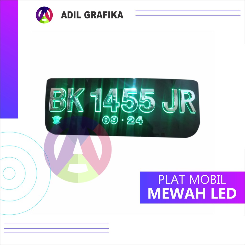 Plat Mobil Mewah LED / Berlampu