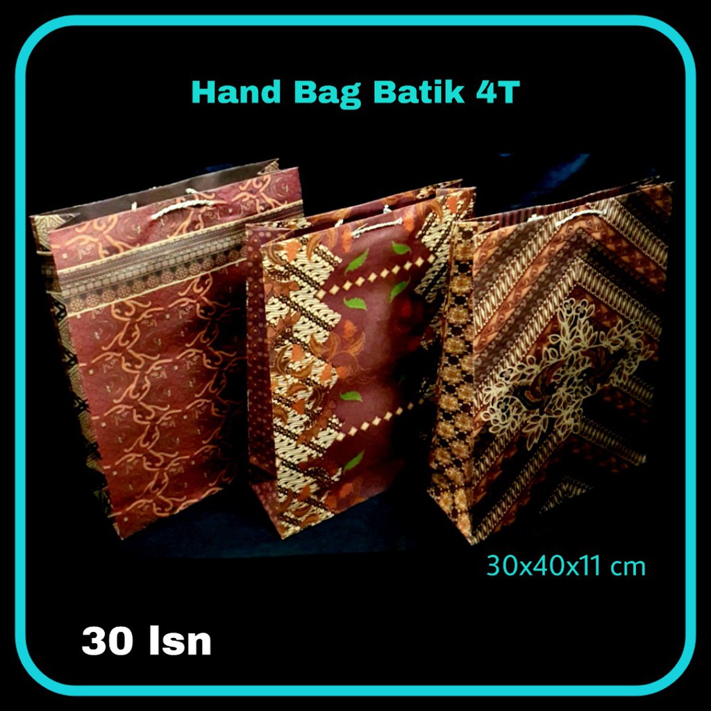

ILP Hand Bag Kertas MT-Batik XL Tegak / Paper Bag / Goodie Bag / Kantong Kado