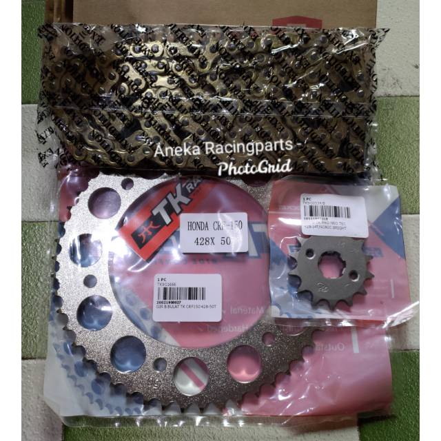 Gir set crf trabas TK RACING 50 51 52 53 54 55 56 rantai Expedition / gear set crf tk