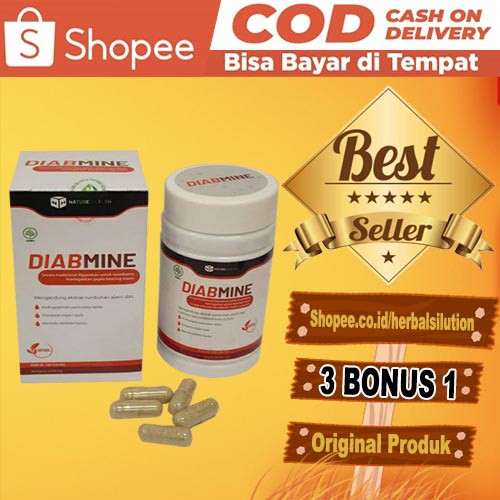 DIABMINE ASLI ORIGINAL - DIAB MINE OBAT DIABETES MENJAGA KESETABILAN GULA DARAH
