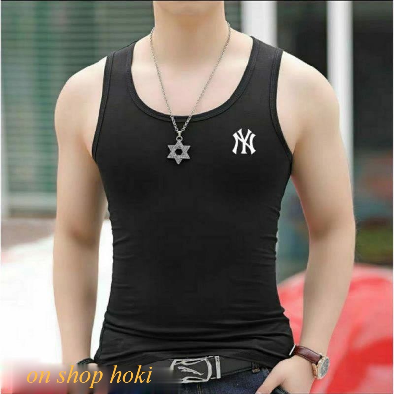 SINGLET DEWASA (NY) SINGLET PRIA NY SINGLET COWOK SIMPLE COTTON COMBED