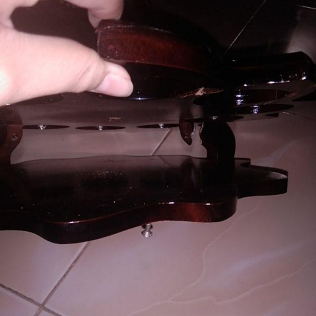 Termurah!!! Tempat Saji Aqua Bentuk Teratai 3 Susun Bahan Kayu Jati