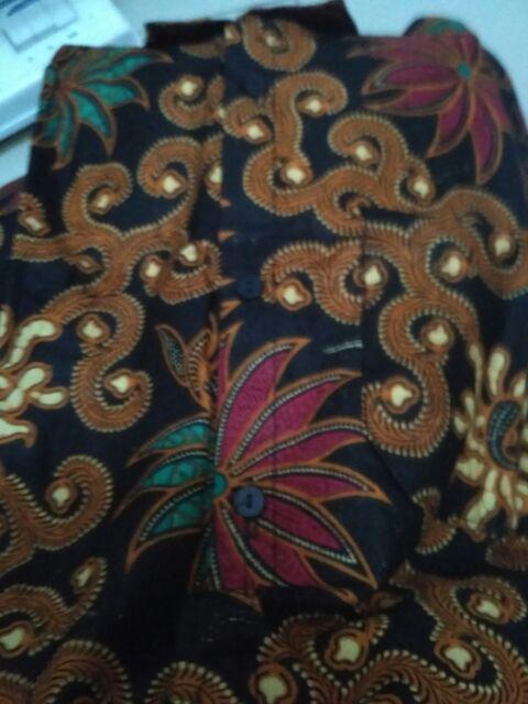 Batik Couple Sania Ruffle Batik Couple Keluarga Motif Sakura Biru