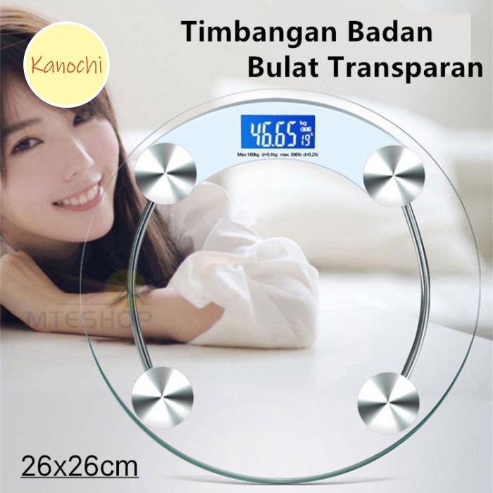 Timbangan Badan Digital Transparan Timbangan Berat Badan