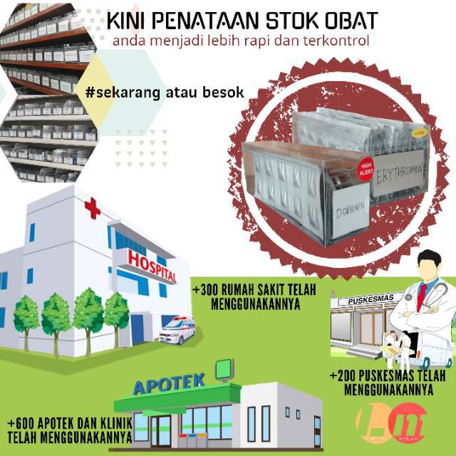 kotak, box obat mika apotek, rumah sakit ukr. lebar 8cm. terlaris, murah, perlengkapan apotek