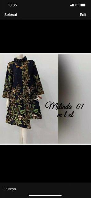Batik Tunik Melinda Bahan Katun Primisima Unggul Jaya Ukuran All Size Ld 105 Cm