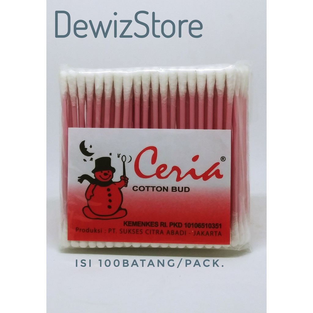 KOREK KAPAS COTTON BUD CERIA DEWASA - ISI 50 &amp; 100 BATANG